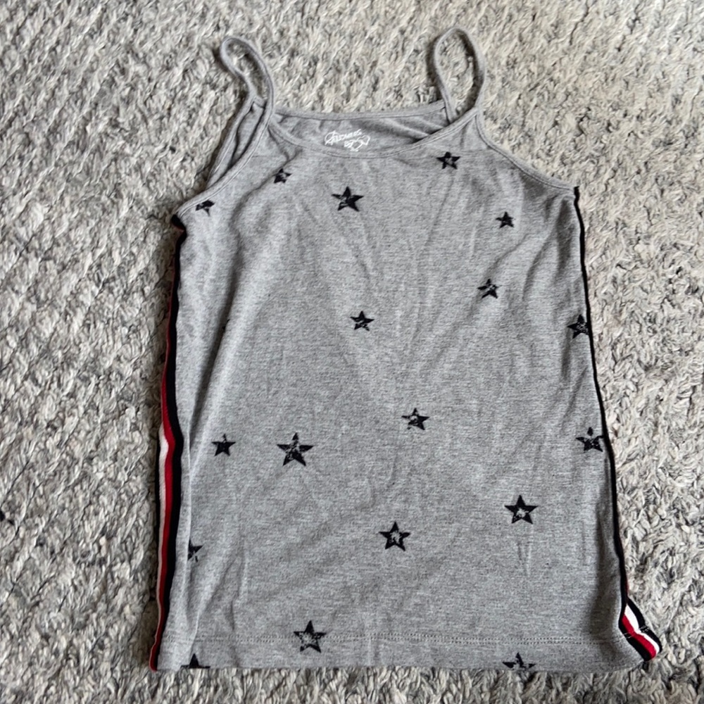 Girls XL Flowers by Zoe star and stripped tank top